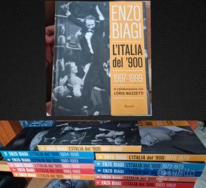 Enzo Biagi l'italia del 900 completo,si spedizione