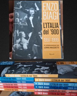 Enzo Biagi l'italia del 900 completo,si spedizione