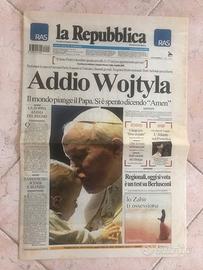 giornali e riviste d'epoca - Addio Wojtyla