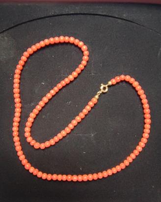 Collana  vintage di corallo