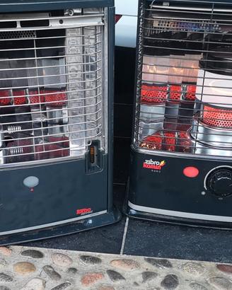 2x Stufa a combustibile Zibro R616c e RS145e