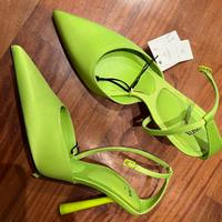 Décolleté Zara verdi con cinturino – taglia 40