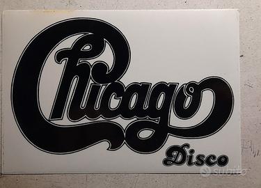 Chicago disco adesivo originale epoca discoteca
