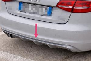 Estrattore / diffusore / rear diffuser post