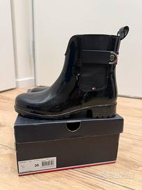 Stivaletti da pioggia Tommy Hilfiger neri – N. 36