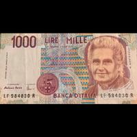 Banconota 1.000 Lire Maria Montessori – Serie LF