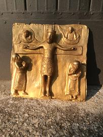 Arte Sacra - Formella in Bronzo dorato