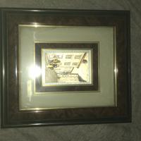 Quadro con placca in argento 925