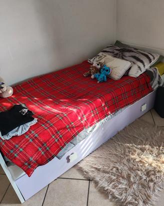 letto singolo con secondo letto mondo convenienza 
