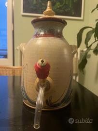 Vintage Francese distributore di bevande in gres