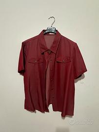 Camicia Prima Textil Rosso Borgogna Tg 50