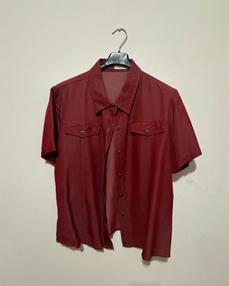 Camicia Prima Textil Rosso Borgogna Tg 50