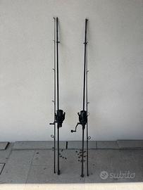 canne carpfishing + mulinelli