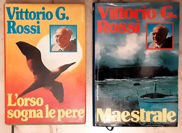 2libri 4€ V.G.ROSSI Maestrale+L'orso sogna le pere