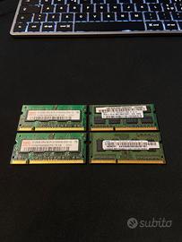 Lotto RAM Notebook DDR2 e DDR3 - Vari tagli