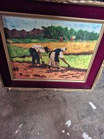 Quadro dipinto a olio su tela firmato e datato 197