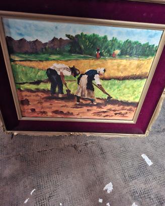 Quadro dipinto a olio su tela firmato e datato 197