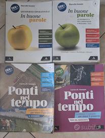 Libri di Testo Scuole Medie  grammatica  e storia