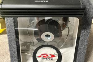 Subwoofer+amplificatore Alpine