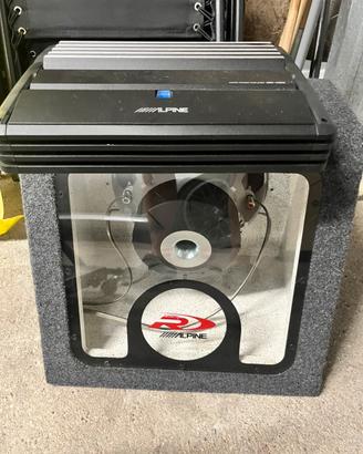 Subwoofer+amplificatore Alpine