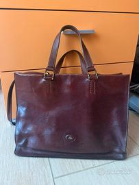 Borsa The Bridge di pelle con tracolla removibile