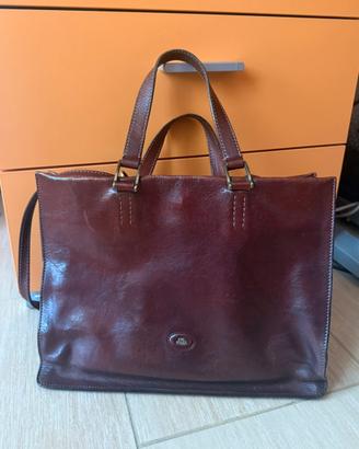 Borsa The Bridge di pelle con tracolla removibile