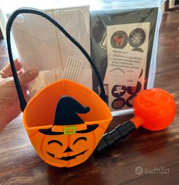 Biglietti auguri Halloween +portacaramelle e sonag