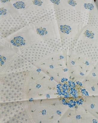 Tovaglia da tavola rotonda in cotone vintage