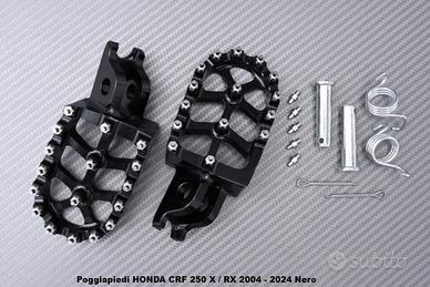 Poggiapiedi HONDA CRF 250 X / RX 2004 - 2024 Nero