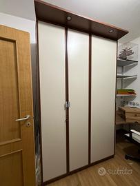 Armadio 3 ante legno con cassettiera