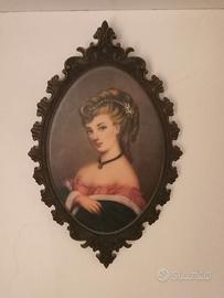 quadretto raffigurante una dama