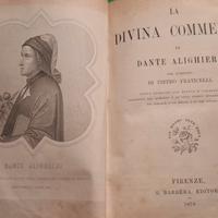 RARA edizione Fiorentina LA DIVINA COMMEDIA 1879