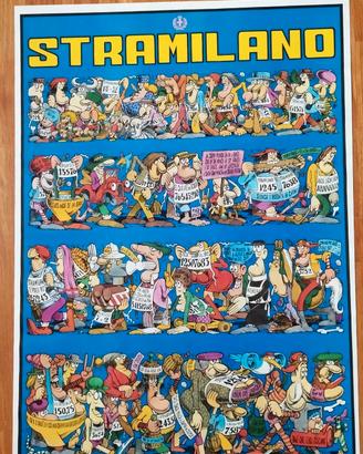Poster Vintage Stramilano 1975 - Benito Jacovitti.