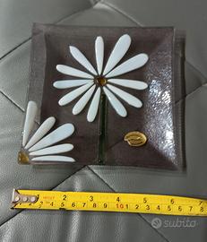 Piattino svuotatasche Margherita vetro di Murano