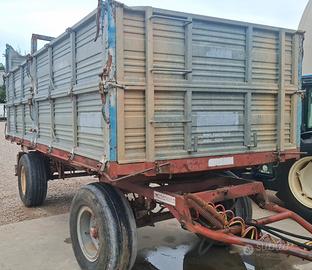 rimorchio  agricolo  2 assi  rallato