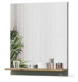 Specchiera Bagno / Ingresso con Mensola Legno
