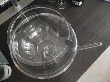 insalatiera Guzzini con coperchio e mestolo