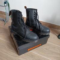 stivali shooters pelle neri