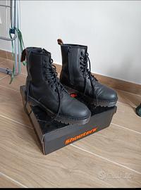 stivali shooters pelle neri