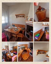 Tavernetta in legno massello mobili coordinati