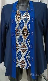 Twinset donna Perla tg. XXL blu nuovo