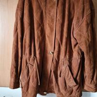 Giacca vintage donna camoscio imbottito