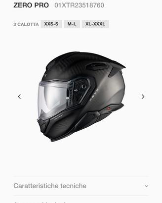 Casco Nexx XTR zero pro taglia L