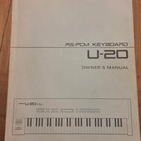 manuale tastiera Roland U-20