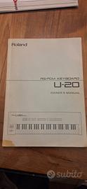manuale tastiera Roland U-20