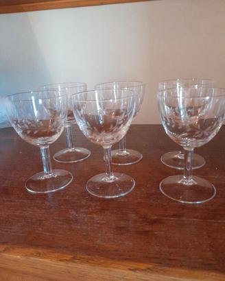 6 bicchieri vintage