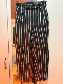 Pantaloni H&M a righe bianche e nere – vita alta