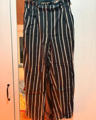 Pantaloni H&M a righe bianche e nere – vita alta