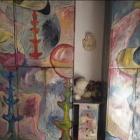 Armadio dipinto a mano