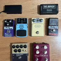 Pedaliera completa per chitarra 6 pedali